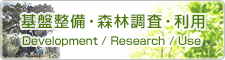 基盤整備・森林調査・利用